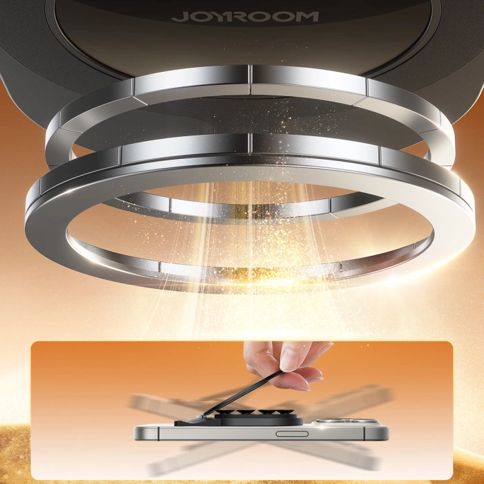 Uchwyt na smartfona z podstawką i przyssawkami Joyroom JR-ZS418 z MagSafe - czarny