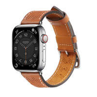 Pasek Strap Leather skórzany pasek Apple Watch Ultra, SE, 8, 7, 6, 5, 4, 3, 2, 1 (49, 45, 44, 42  mm) opaska bransoleta brązowy