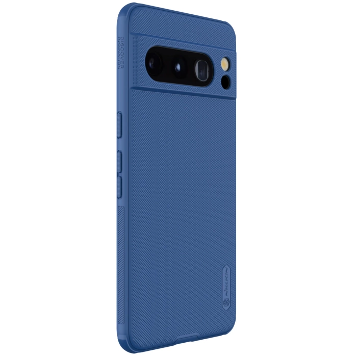 Wzmocnione etui Nillkin Super Frosted Shield Pro do Google Pixel 8 Pro - niebieskie