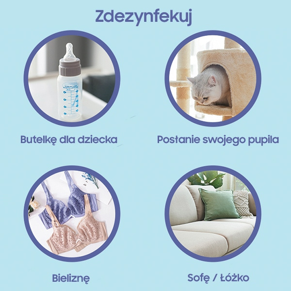 Lampa Dezynfekująca USAMS Mini UV-C Ręczna Biały