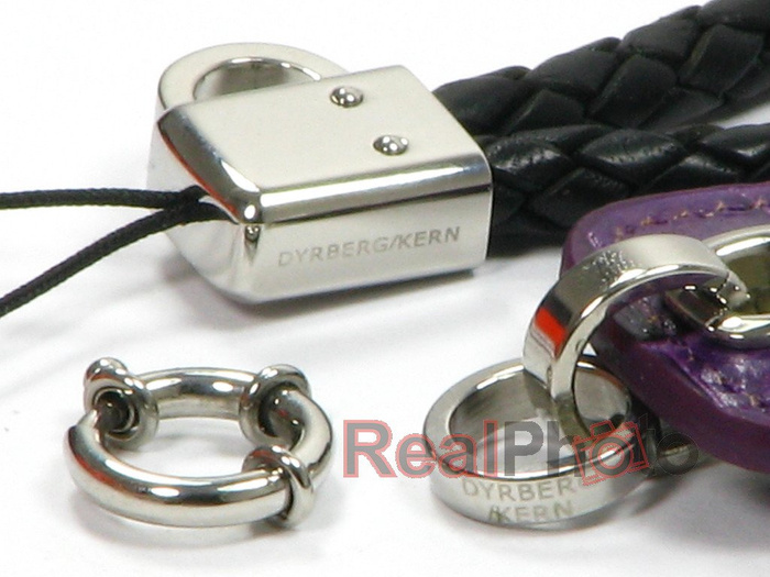 Eleganca Piękna Przywieszka Do Telefonu Fioletowa Ze Skóry Dyberg-Kern 