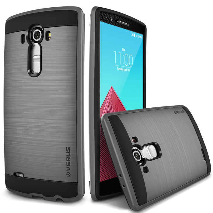 Etui LG G4 VERUS Verge Steel Silver Jak Spigen SGP Pokrowiec