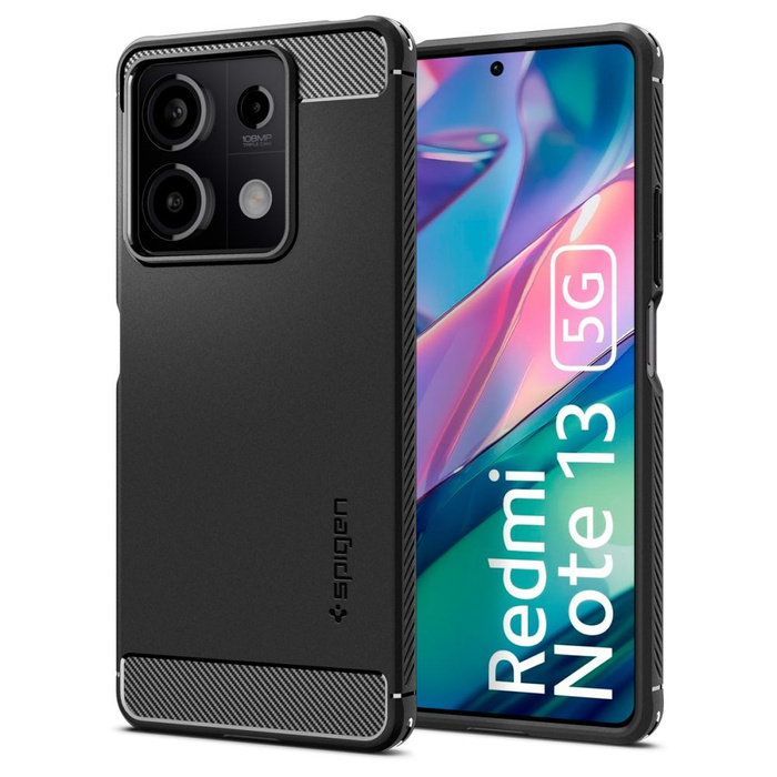 Etui Spigen Rugged Armor Xiaomi Redmi Note 13 5g Matte Black Case