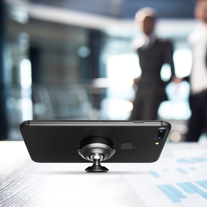 Baseus Small Ears Series magnetyczny uchwyt samochodowy na deskę rozdzielczą czarny (SUER-B01)