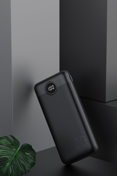 VEGER powerbank 20000 mAh PD QC3.0 2A 20W L20S (VP2039PD / W2039PD) czarny