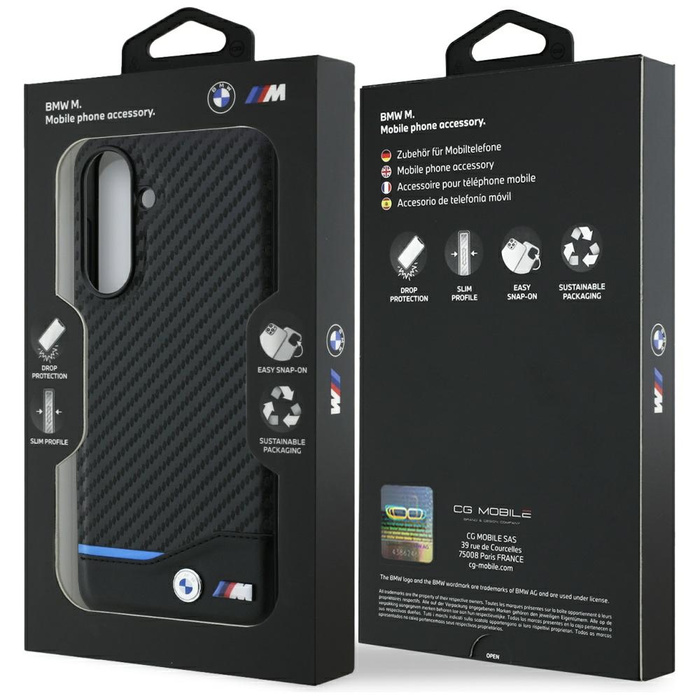 Etui BMW M Carbon do Samsung Galaxy A56  czarny