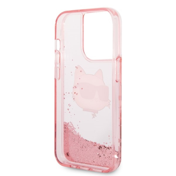 Etui Karl Lagerfeld Klhcp14xlnchcp Iphone 14 Pro Max 6,7" Różowy/pink Hardcase Glitter Choupette Head Case