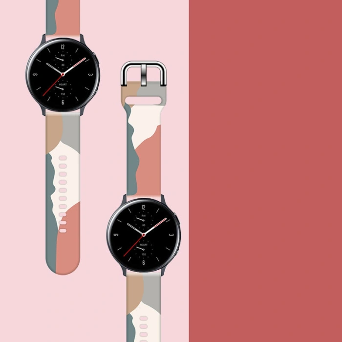 Pasek Strap Moro do Samsung Galaxy Watch 45 / 46 / 47 mm silikonowa bransoletka opaska do zegarka - wzór 15