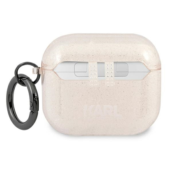Etui KARL LAGERFELD Apple AirPods 3 Glitter Choupette Złoty Case