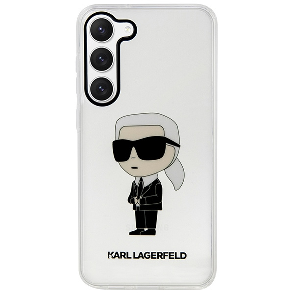 Etui Karl Lagerfeld KLHCS23MHNIKTCT S23 Plus S916 transparent hardcase Ikonik Karl Lagerfeld Case