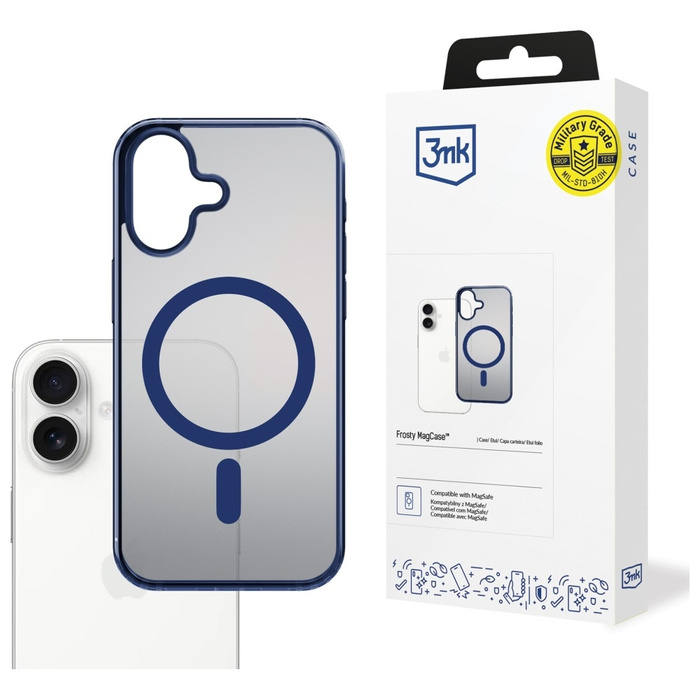 Etui 3MK iPhone 17 Frosty MagCase Niebieski