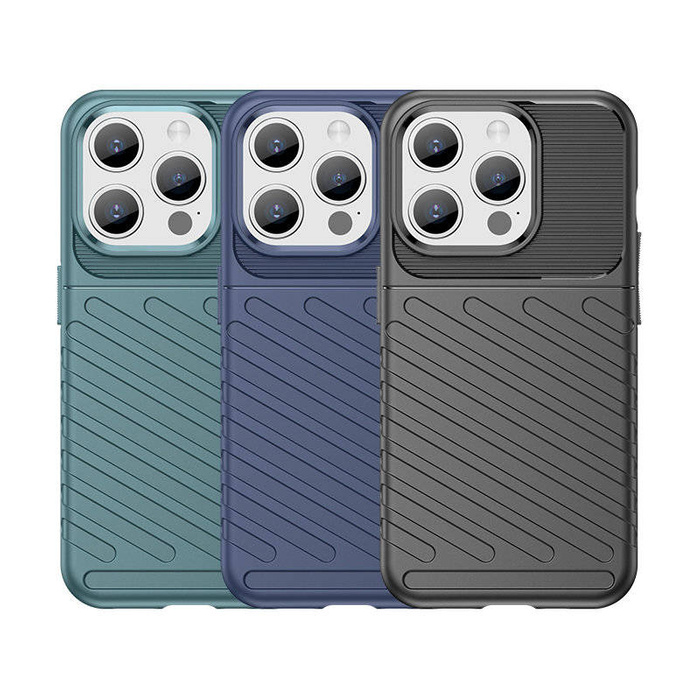 Etui Pancerne etui iPhone 15 Pro Thunder Case - niebieskie Case