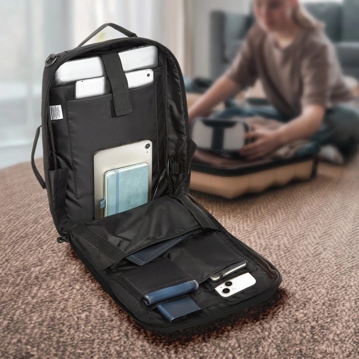 Plecak/torba Wozinsky Premium na laptopa 15,6'' z paskiem - czarny