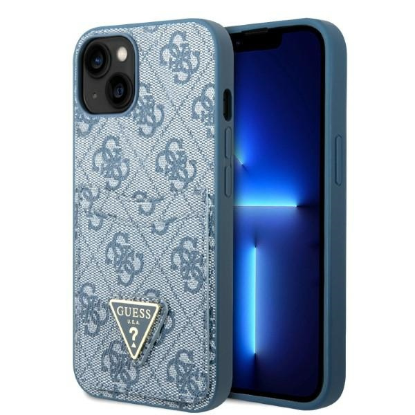 Etui GUESS Apple iPhone 13 4G Triangle Logo Cardslot Niebieski Hardcase