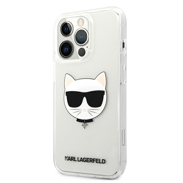 Etui KARL LAGERFELD Apple iPhone 13 Pro Max Choupette Head Bezbarwny Hardcase