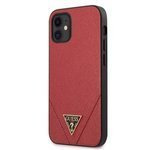 Etui GUESS Apple iPhone 12 Mini Saffiano Czerwony Hardcase