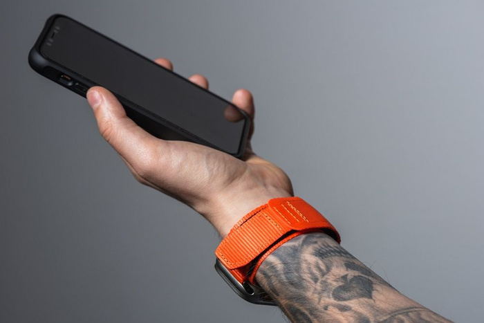 Pasek do Apple Watch Forcell F-Design FA05 rzep nylon 38 / 40 / 41 mm pomarańczowy