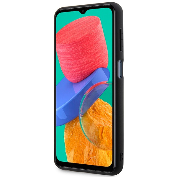 Etui Guess GUHCSM33G4GFGR M33 5G M336 szary/grey hard case 4G Metal Gold Logo Case