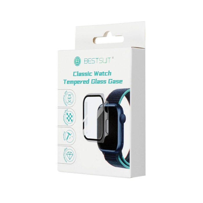 Futerał ochronny ze szkłem Bestsuit Flexible do Apple Watch 10 42mm - transparentny