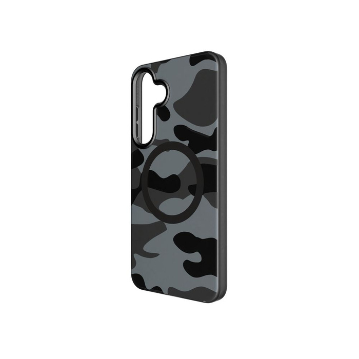 Etui na Samsung S25 PLUS Forcell F-Protect Levels Dual Layer 4D technology zgodny z MagSafe Military Drop-Test black camo
