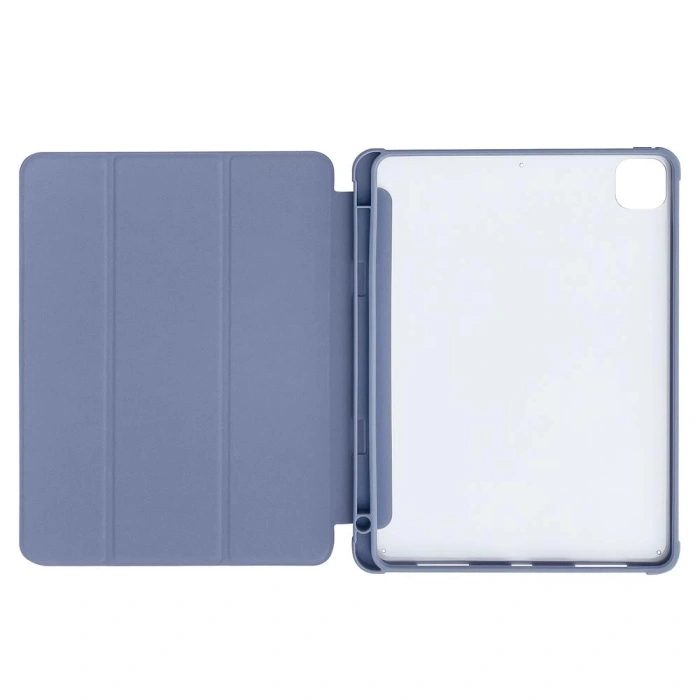Stand Tablet Case etui Smart Cover pokrowiec na iPad 10.2'' 2021 z funkcja podstawki niebieski