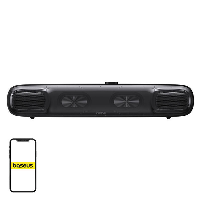 Mini Soundbar Baseus AeQur bez baterii (czarny)