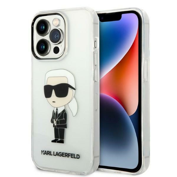 Etui KARL LAGERFELD Apple iPhone 14 Pro Max Ikonik Karl Lagerfeld Bezbarwny Hardcase