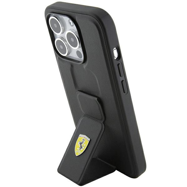 Ferrari Fehcp15xgspsik Iphone 15 Pro Max 6.7" Czarny/black Hardcase Grip Stand