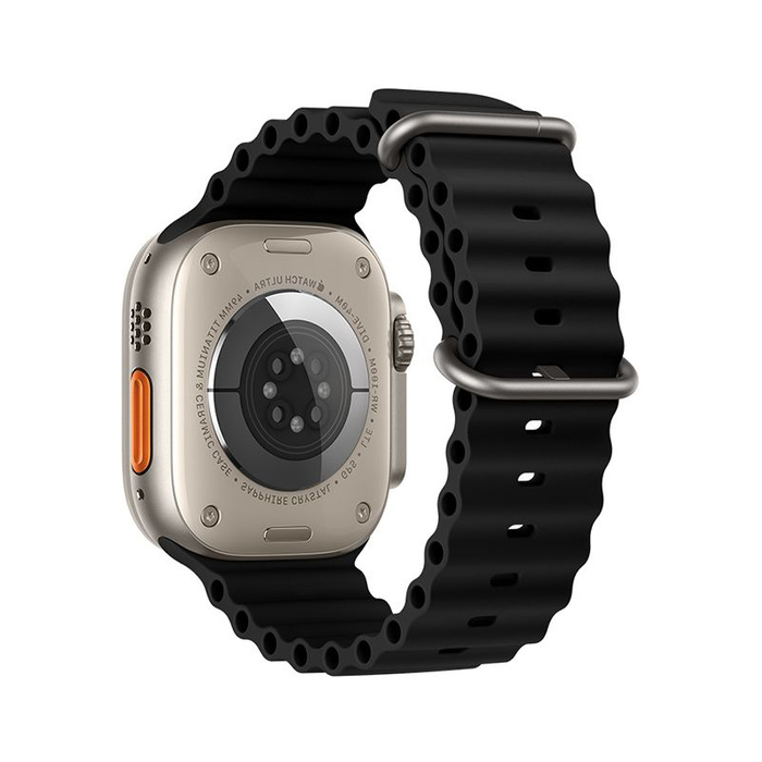 Pasek do Apple Watch Forcell F-Design FA12 dziurki silikon 38 / 40 / 41 mm czarny