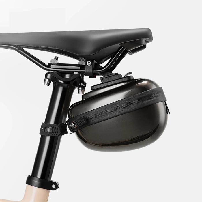 Torba podsiodłowa Rockbros sztywna, hard shell, kompaktowa, pojemność 0,4l - fioletowa