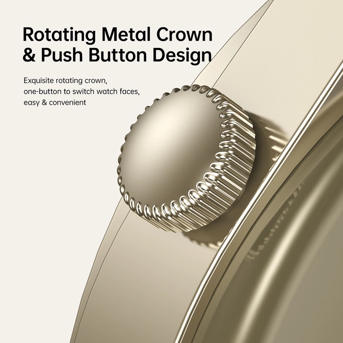 Smartwatch Joyroom JR-FC2 Classic Series z funkcją odbierania połączeń IP68 - złoty