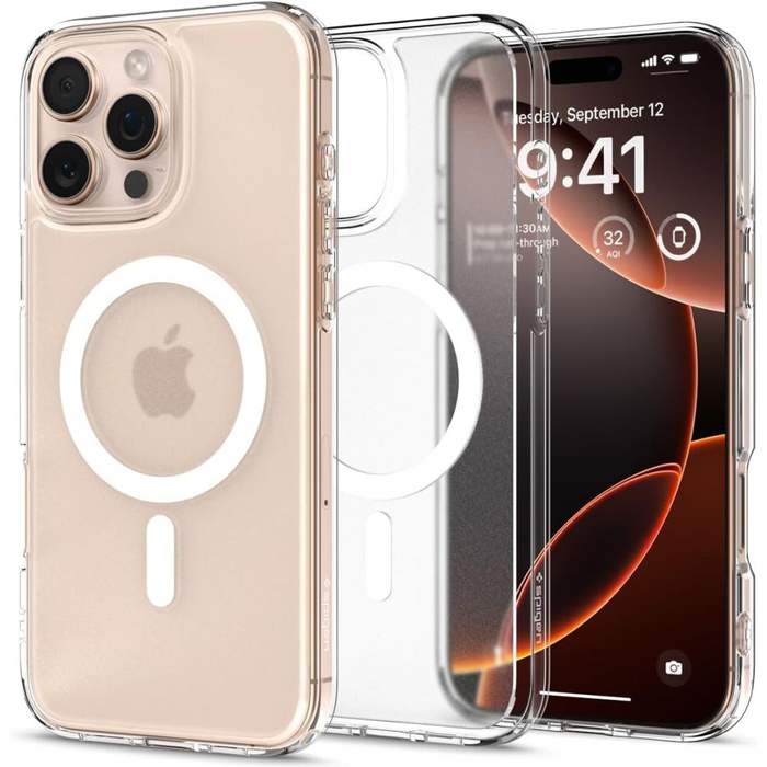 ETUI SPIGEN ULTRA HYBRID MAG MAGSAFE IPHONE 16 PRO MAX FROST CLEAR