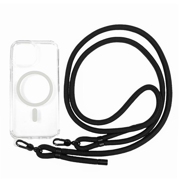 Mobile Origin Lanyard MagSafe Case, clear - iPhone 15
