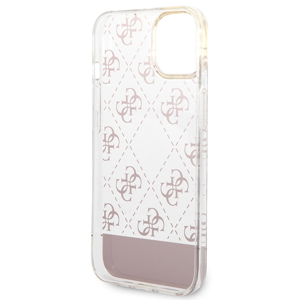 Etui GUESS Apple iPhone 14 Plus 4G Pattern Script Różowy Hardcase