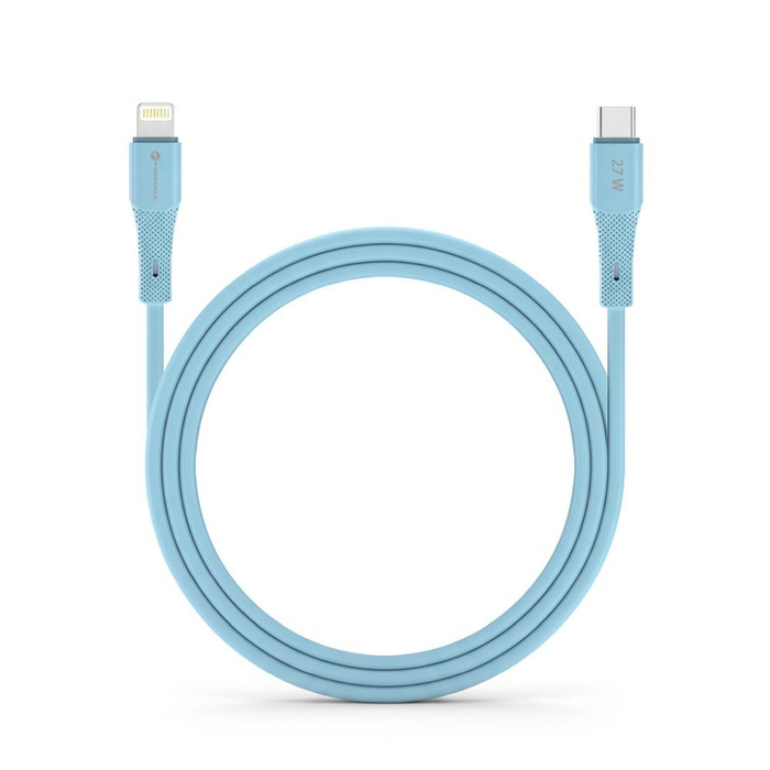 Kabel USB C do Lightning Forcell F-Energy PD 3A 27W Silicone 1 m C346 niebieski