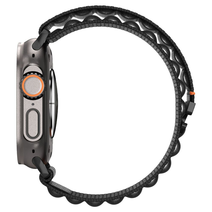 PASEK SPIGEN WBF1 BAND APPLE WATCH 6 / 7 / 8 / 9 / 10 / SE / ULTRA 1 / 2 (44 / 45 / 46 / 49 MM) BLACK