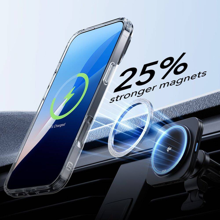 Etui ESR CLASSIC HYBRID KICKSTAND HALOLOCK MAGSAFE & TEMPERED GLASS IPHONE 16 PLUS CLEAR