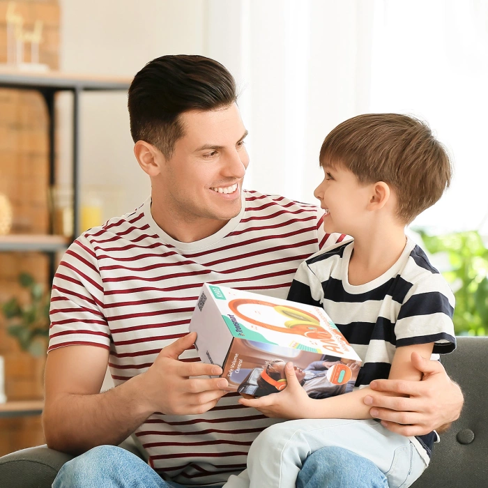 Słuchawki bezprzewodowe Tronsmart KH03 z ANC, dla dzieci, bezpieczne - pomarańczowe