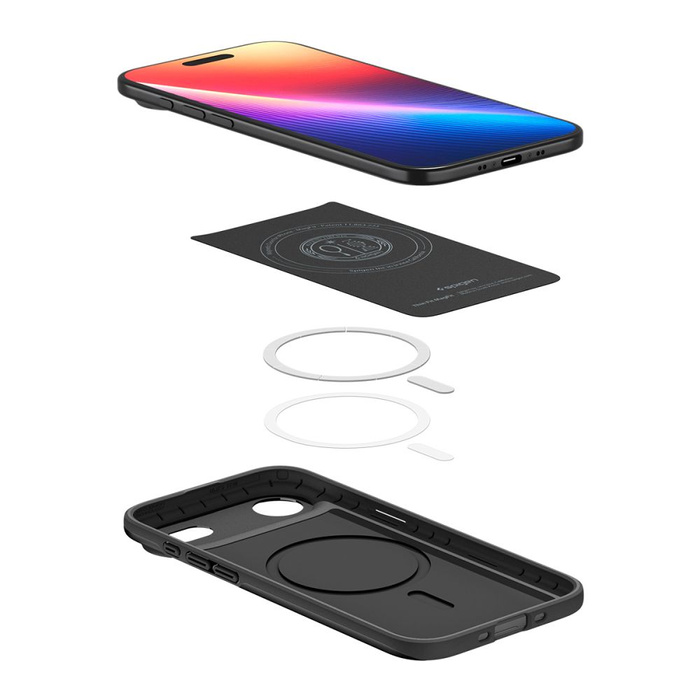 ETUI SPIGEN IPHONE 17 AIR THIN FIT MAG MAGSAFE BLACK