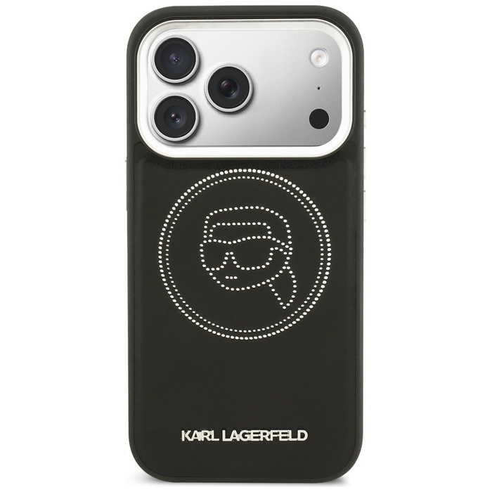 Etui Karl Lagerfeld K Head Point Logo    MagSafe do iPhone 17 Pro czarny