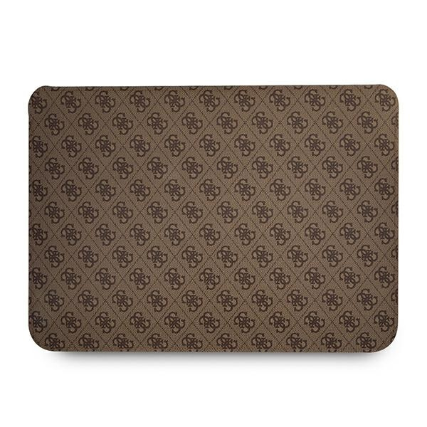 Etui GUESS Laptop 16 Sleeve 4G Uptown Triangle logo Brązowy Case