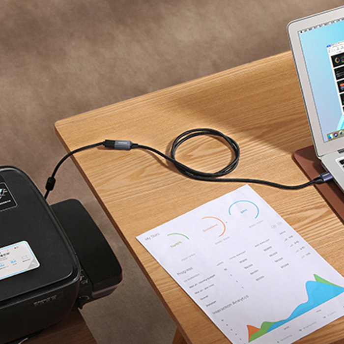 Ugreen kabel przedłużacz adapter USB (męski) - USB (żeński) 3.0 5Gb/s 1m szary (US115)