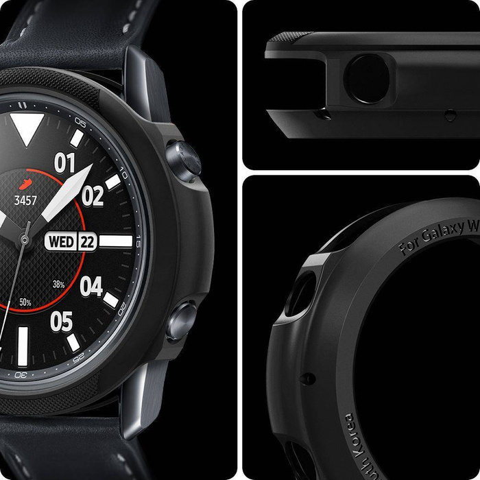 Etui SPIGEN Galaxy Watch 3 41mm Liquid Air  Black Czarne