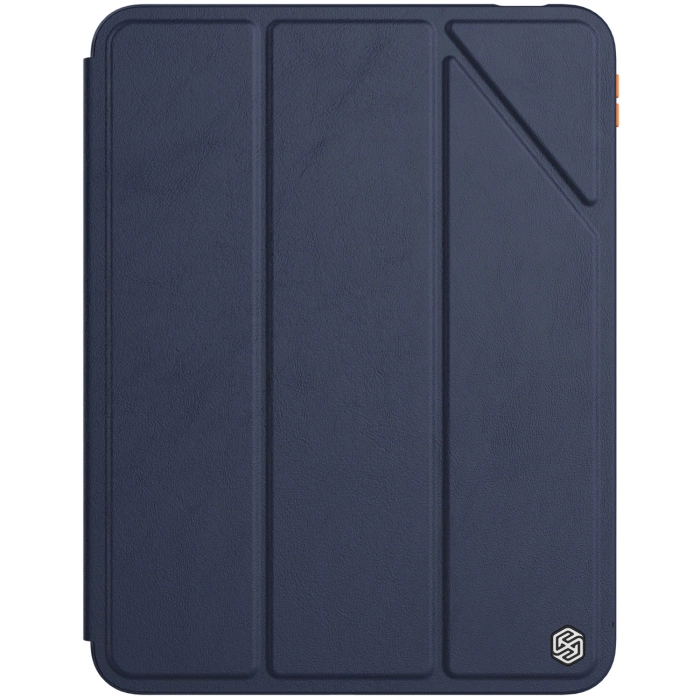 Nillkin Bevel Leather Case etui iPad 10.9'' 2022 (10 gen.) smart cover pokrowiec z klapką podstawka niebieskie