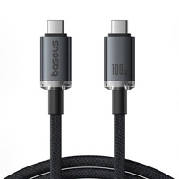 Kabel Baseus Crystal Shine CB000089 USB-C / USB-C USB3.2 100W 20Gbps 1.5m - czarny