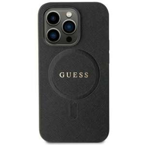 Etui Guess GUHMN61PSAHMCK iPhone 11 / Xr 6.1" czarny/black hardcase Saffiano MagSafe Case