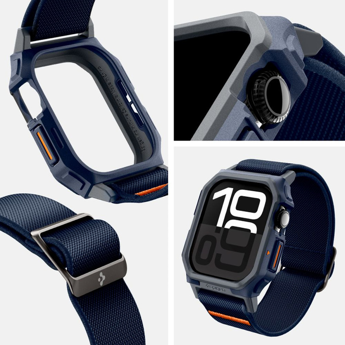 PASEK SPIGEN LITE FIT ”PRO” APPLE WATCH 10 (46 MM) NAVY BLUE