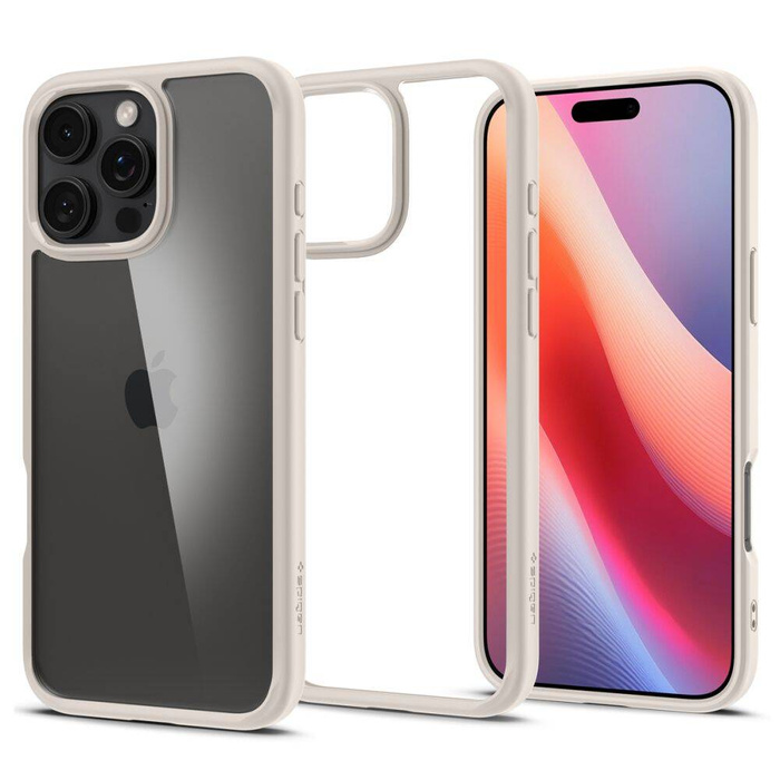 ETUI SPIGEN ULTRA HYBRID IPHONE 16 PRO NATURAL TITANIUM
