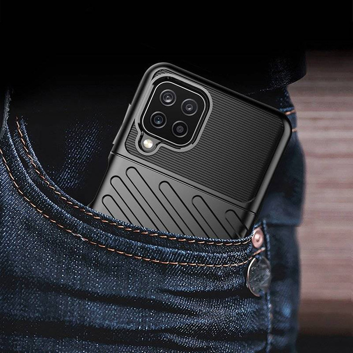 Thunder Case elastyczne pancerne etui pokrowiec Samsung Galaxy A22 4G zielony