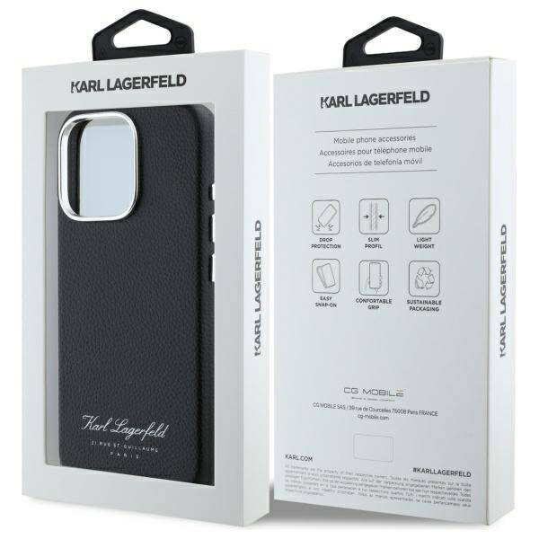 Etui Karl Lagerfeld iPhone 16 Pro Max 6,9" hardcase czarny/black hotel RSG